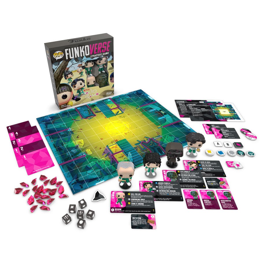 Funkoverse Squid Game 100 4 Pack Strategy Board Game